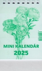 Mini kalendár 2025 (stolový) / GW - zelený