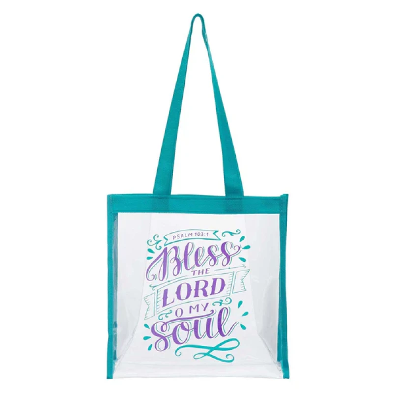 Taška Bless The Lord Clear Tote Bag - Psalm 10