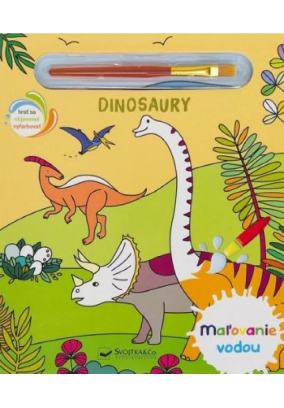 Maľovanie vodou - Dinosaury