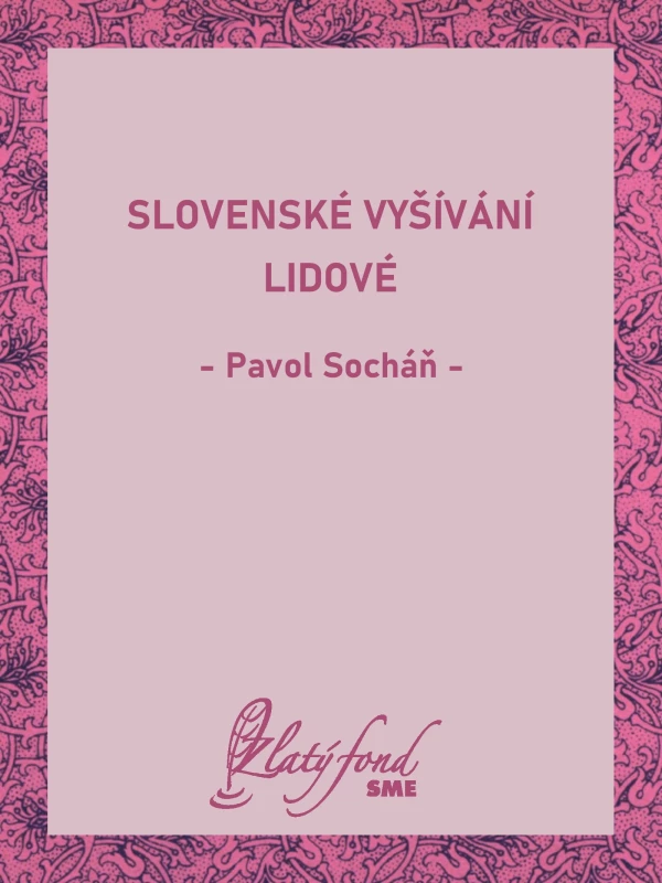 Slovenské vyšívání lidové